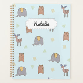 Muster für Niedliche skandinavische Tiere Planer