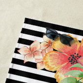 Muster für Niedliche Streifen im Gewässer mit eige Strandtuch (Beispiel)