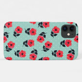 Muster für niedliche und Girl Red Blume Case-Mate iPhone Hülle (Rückseite (Horizontal))