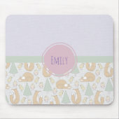 Muster für niedliche Waldbewohner Mousepad (Vorne)