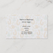 Muster für niedliche Waldbewohner Visitenkarte (Rückseite)