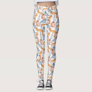Muster für niedliche Waldtiere Leggings