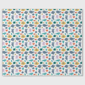 Muster für niedliche Wasserfarben Geschenkpapier (Flach)