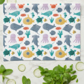 Muster für niedliche Wasserfarben Geschirrtuch (Gefaltet)