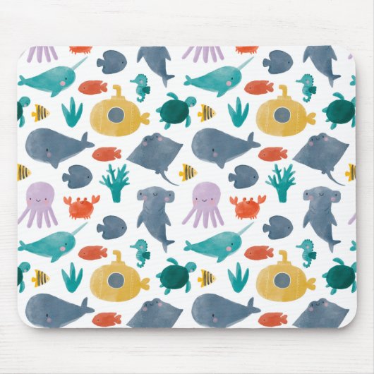 Muster für niedliche Wasserfarben Mousepad (Vorne)