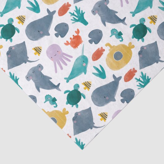 Muster für niedliche Wasserfarben Seidenpapier (Ausschnitt)