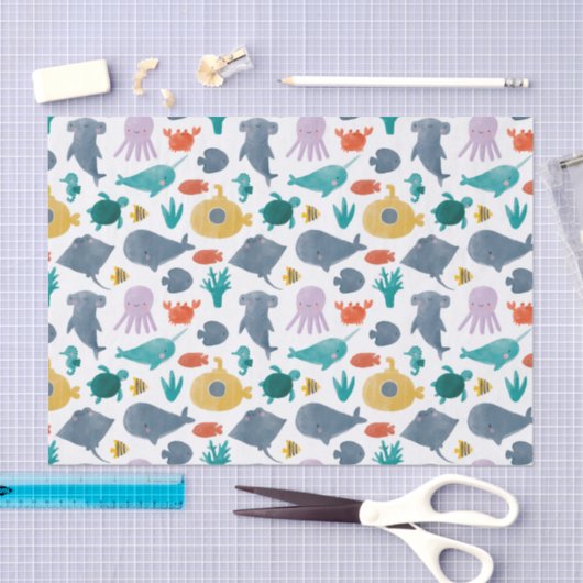 Muster für niedliche Wasserfarben Seidenpapier (Handwerk)