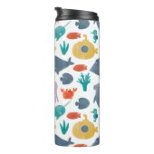 Muster für niedliche Wasserfarben Thermosbecher (Nach rechts gedreht)