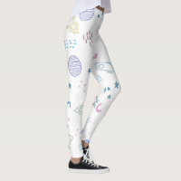 Muster für niedliche Weltraumraketen | Leggings
