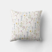 Muster für niedliche Wildblume Kissen (Rückseite)