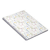 Muster für niedliche Wildblume Notizblock (Rechte Seite)