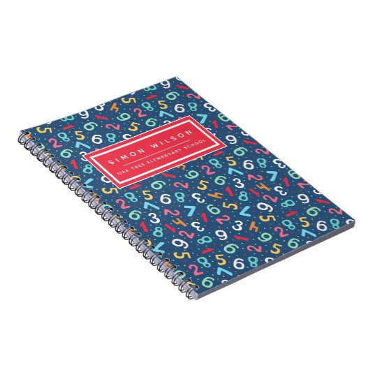 Muster für niedliche Zahlen - Kinder oder Lehrer Notizblock (Rechte Seite)