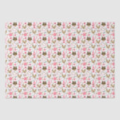 Muster für niedliches Camping Woodland Tiere Seidenpapier (Vorderseite)