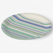 Muster für Nordic Pastell Stripes Pappteller (Schrägansicht)
