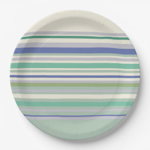 Muster für Nordic Pastell Stripes Pappteller