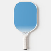 Muster für nordischen Strick Blau Personalisierter Pickleball Schläger (Rückseite)