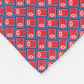 Muster für Nordkorea Muster Fleecedecke (Ecke)