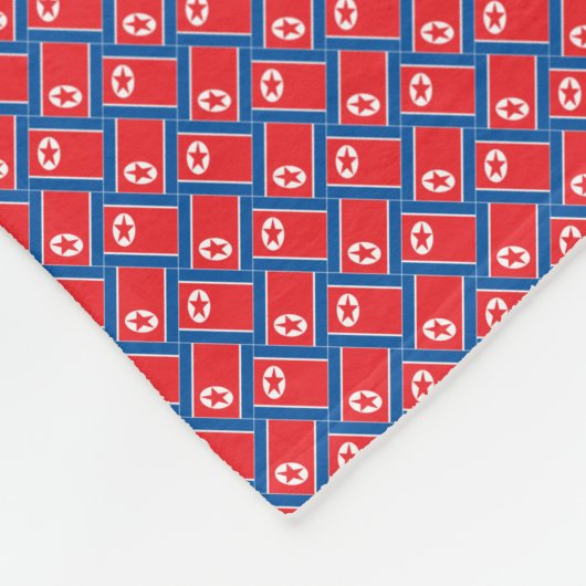 Muster für Nordkorea Muster Fleecedecke (Ecke)