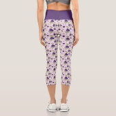 Muster für Obstkörbe - Blaubeeren Capri Leggings (Rückseite)