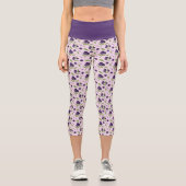 Muster für Obstkörbe - Blaubeeren Capri Leggings (Vorderseite)