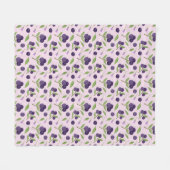 Muster für Obstkörbe - Blaubeeren Fleecedecke (Vorderseite (Horizontal))