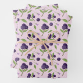 Muster für Obstkörbe - Blaubeeren Geschenkpapier Set (Beispiel)