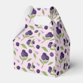 Muster für Obstkörbe - Blaubeeren Geschenkschachtel (Rückseite)