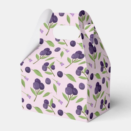 Muster für Obstkörbe - Blaubeeren Geschenkschachtel (Rückseite)