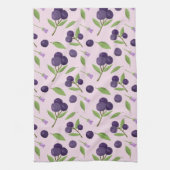 Muster für Obstkörbe - Blaubeeren Geschirrtuch (Vertikal)