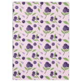 Muster für Obstkörbe - Blaubeeren Klemmbrett (Rückseite)