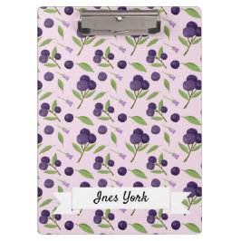 Muster für Obstkörbe - Blaubeeren Klemmbrett