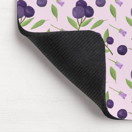 Muster für Obstkörbe - Blaubeeren Mousepad (Ecke)