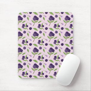 Muster für Obstkörbe - Blaubeeren Mousepad