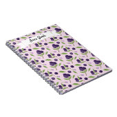 Muster für Obstkörbe - Blaubeeren Notizblock (Rechte Seite)