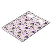 Muster für Obstkörbe - Blaubeeren Notizblock (Linke Seite)