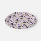 Muster für Obstkörbe - Blaubeeren Pappteller (Schrägansicht)