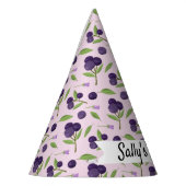 Muster für Obstkörbe - Blaubeeren Partyhütchen (Links)