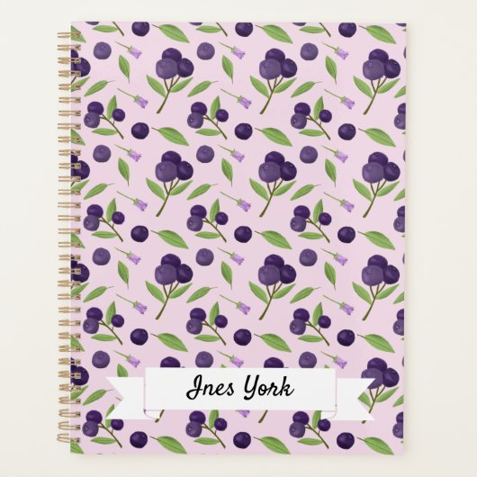 Muster für Obstkörbe - Blaubeeren Planer (Vorderseite)