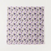 Muster für Obstkörbe - Blaubeeren Wandteppich (Vorderseite (Horizontal))