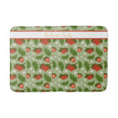 Muster für Obstkörbe - Erdbeeren Badematte (Vorderseite)