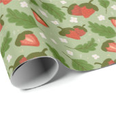 Muster für Obstkörbe - Erdbeeren Geschenkpapier (Rolleneckpunkt)