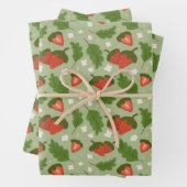 Muster für Obstkörbe - Erdbeeren Geschenkpapier Set (Beispiel)