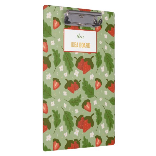 Muster für Obstkörbe - Erdbeeren Klemmbrett (Rechts)