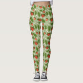 Muster für Obstkörbe - Erdbeeren Leggings (Vorderseite)