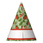 Muster für Obstkörbe - Erdbeeren Partyhütchen (Rückseite)