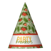 Muster für Obstkörbe - Erdbeeren Partyhütchen (Vorderseite)