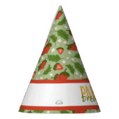 Muster für Obstkörbe - Erdbeeren Partyhütchen (Links)