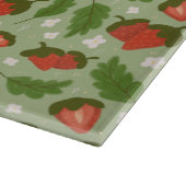 Muster für Obstkörbe - Erdbeeren Schneidebrett (Ecke)
