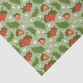 Muster für Obstkörbe - Erdbeeren Seidenpapier (Ausschnitt)