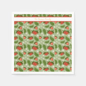 Muster für Obstkörbe - Erdbeeren Serviette (Vorderseite)